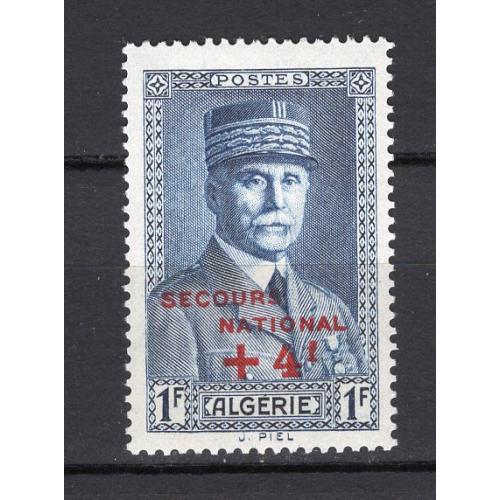 Алжир**. 1942г. Петен Марка 1941 г. с надпечаткой 