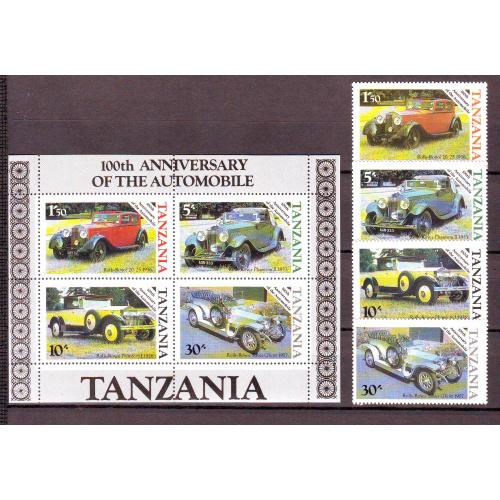 Танзания**. 1986г. Автомобили