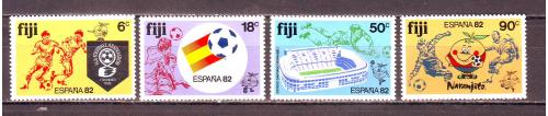 Фиджи**. 1982г. Спорт. Футбол. Испания-82