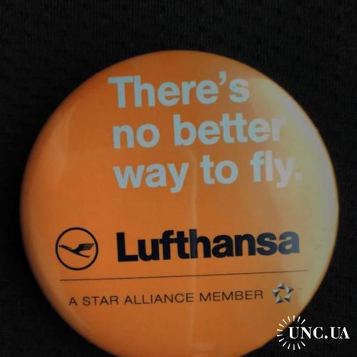 М ЗНАЧОК ИНОСТРАННЫЙ ГРАЖДАНСКАЯ АВИАЦИЯ ГА Представитель Авиакомпании Люфтганза Lufthansa ЗАКАТНОЙ
