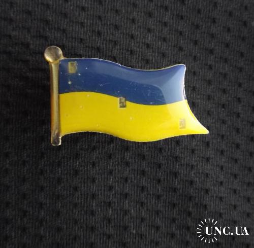 М ЗНАЧОК СУВЕНИР ФЛАГ УКРАИНА СВЕТОДИОДНЫЙ НЕРАБОЧИЙ МАГНИТ БАТАРЕЙКА 31х18mm