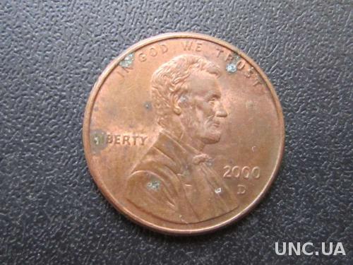 1 цент США 2000 D
