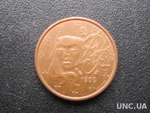 1 евроцент Франция 1999
