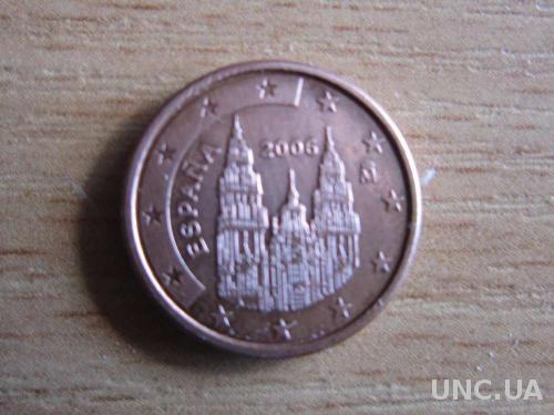 1 евроцент Испания 2006
