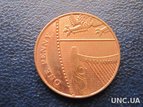 1 пенни Великобритания 2008 гербовая
