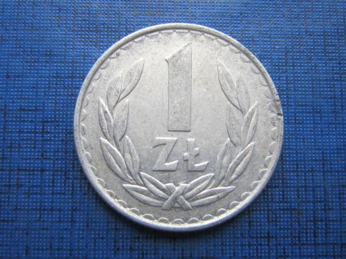 монета 1 злотый Польша 1986