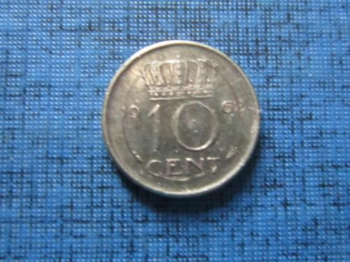 10 центов Нидерланды 1962