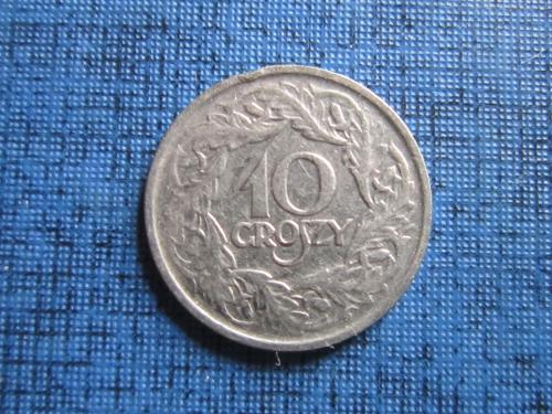 монета 10 грошей Польша 1923
