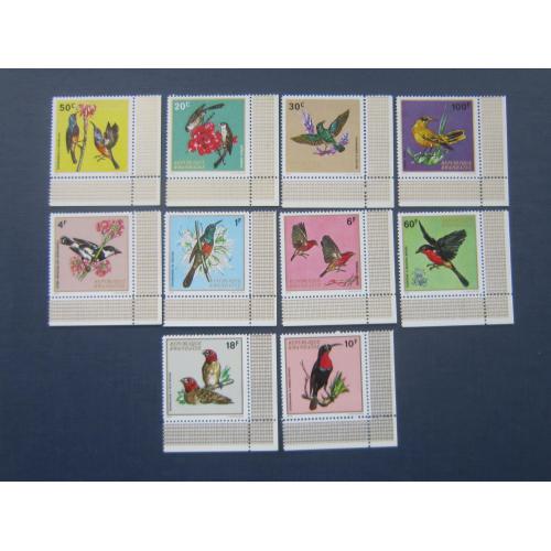 10 марок Руанда 1972 фауна птицы MNH КЦ 10 $