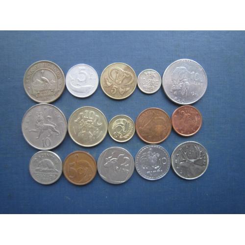 15 монет Світу фауна тварини одним лотом — гарний початок колекції