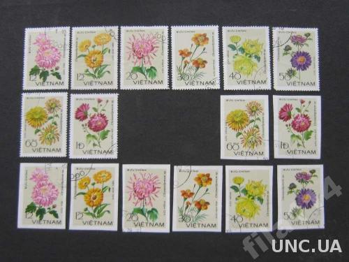 16 марок Вьетнам цветы
