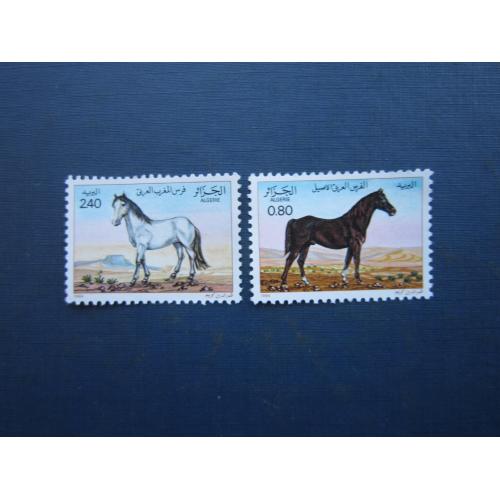 2 марки Алжир 1984 фауна коні MNH КЦ 2.5 $