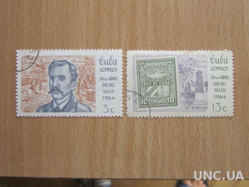2 марки Куба 1964 день почтовой марки
