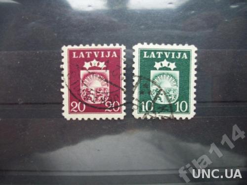 2 стандартные марки Латвия
