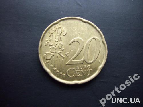 20 евроцентов Италия 2002
