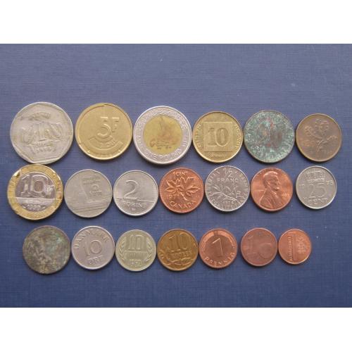 20 монет мира микс без повторов одним лотом хорошее начало коллекции №9