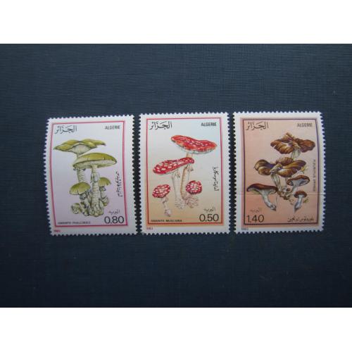 3 марки Алжир 1983 флора гриби MNH КЦ 4.5 $