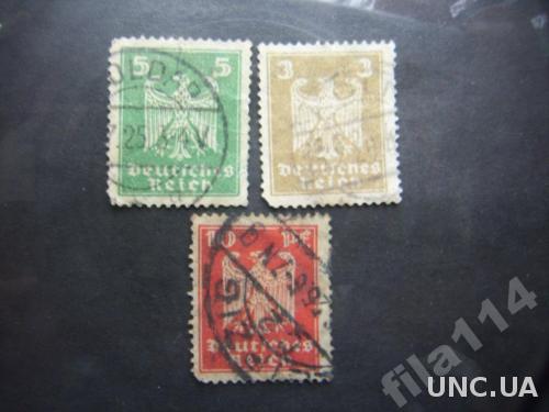 3 марки Германия 1924 орёл
