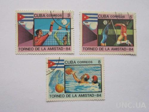 3 марки Куба спорт 1984
