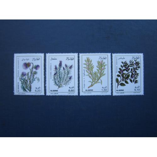4 марки Алжир 1992 флора квіти польові MNH КЦ 4.2 $