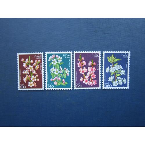 4 марки повна серія Алжир 1978 флора квіти MNH КЦ 5 $
