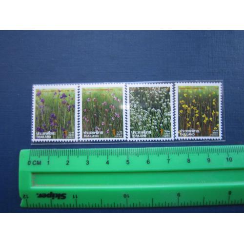 4 марки Таїланд 1994 флора квіти польові MNH