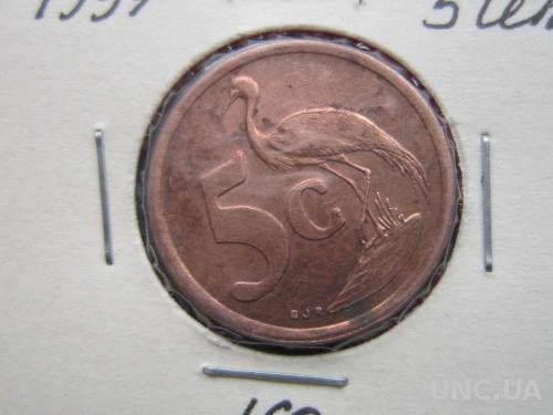 5 центов ЮАР 1997 фауна птицы
