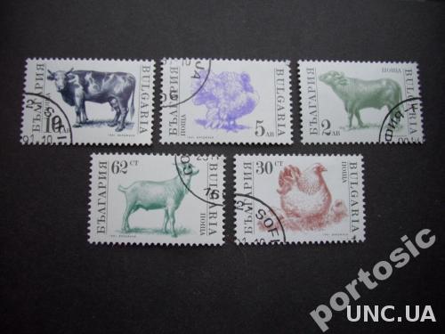 5 марок Болгария 1991 фауна