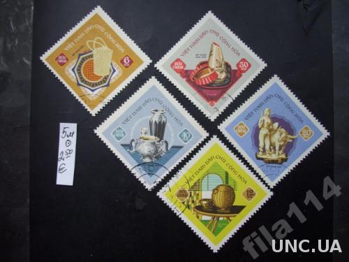 5 марок гаш Вьетнам 1968 антиквариат
