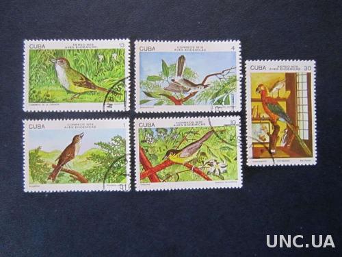 5 марок Куба 1978 птицы полная
