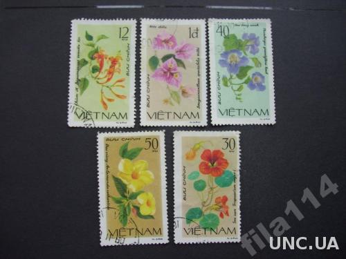 5 марок Вьетнам цветы

