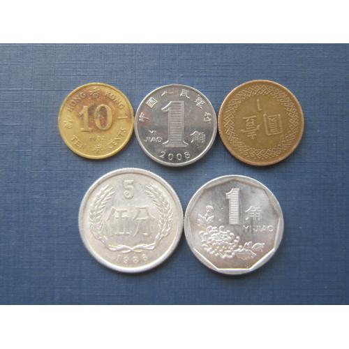 5 монет Китай одним лотом хорошее начало коллекции
