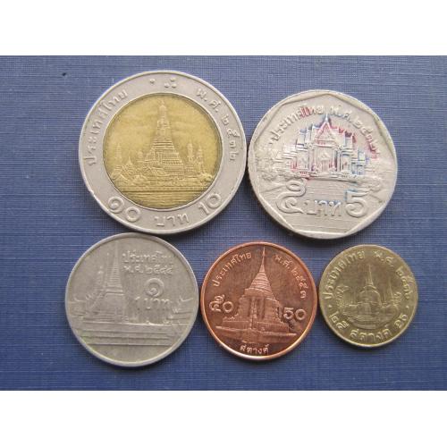 5 монет Таиланд разные одним лотом хорошее начало коллекции