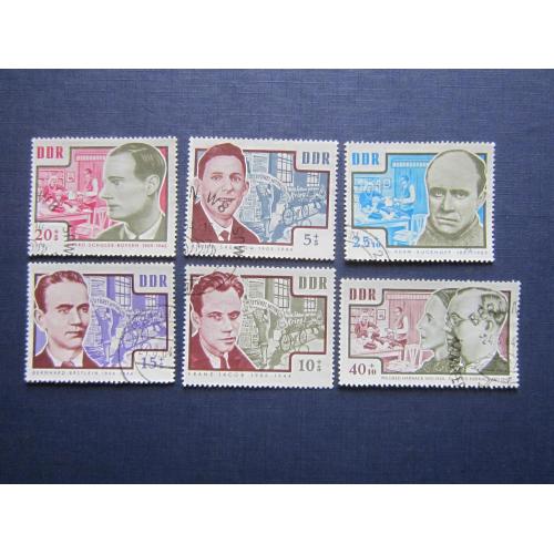 6 марок Германия ГДР 1964 Борцы Сопротивления гаш
