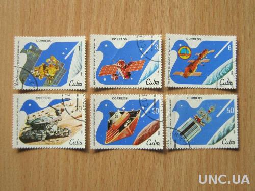 6 марок Куба 1982 космос
