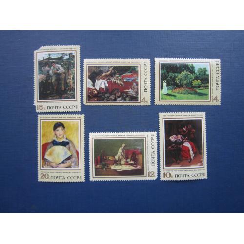 6 марок СРСР 1973 мистецтво живопис закордонний не гаш по фото