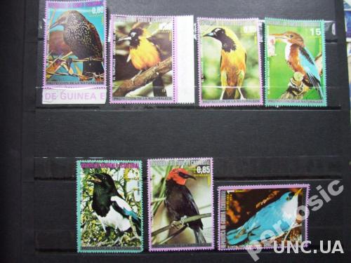 7 марок Экваториальная Гвинея птицы №4
