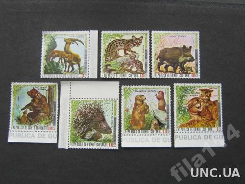 7 марок Гвинея Экваториальная фауна Европы
