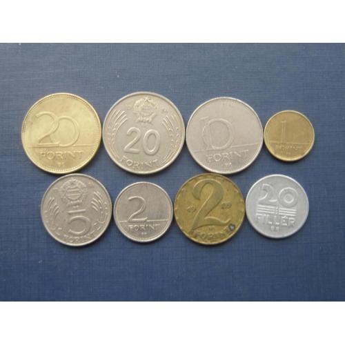 8 монет Венгрия разные одним лотом хорошее начало коллекции