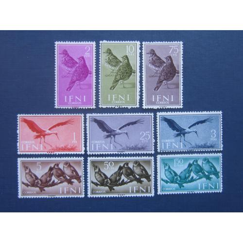 9 марок Ифни (Испанская Африка) 1960 фауна птицы MNH