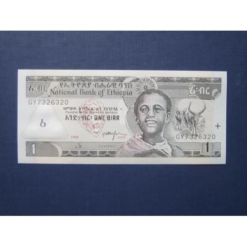 Банкнота 1 бырр Эфиопия 2006 (1998) UNC пресс