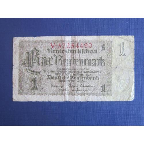 Банкнота 1 марка Германия 1937 Третий Рейх