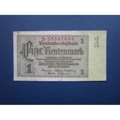 Банкнота 1 марка Німеччина 1937 Третій Рейх