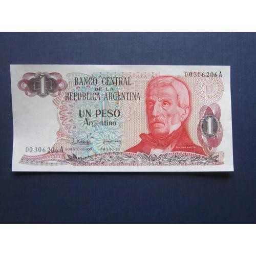 Банкнота 1 песо Аргентина 1983-1984 INC пресс