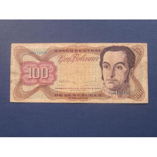 Банкнота 100 боливаров Венесуэла 1992