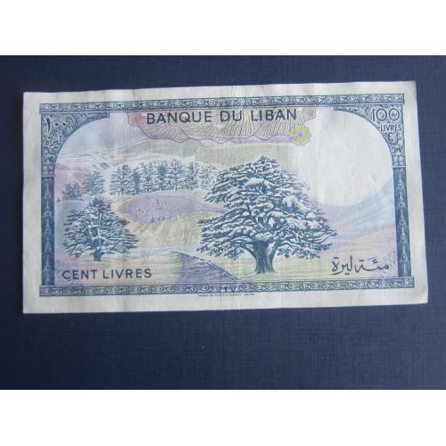 Банкнота 100 фунтов ливров Ливан 1988 состояние XF