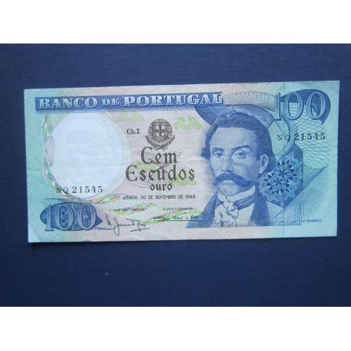 Банкнота 100 ишкуду Португалия 1965 состояние XF