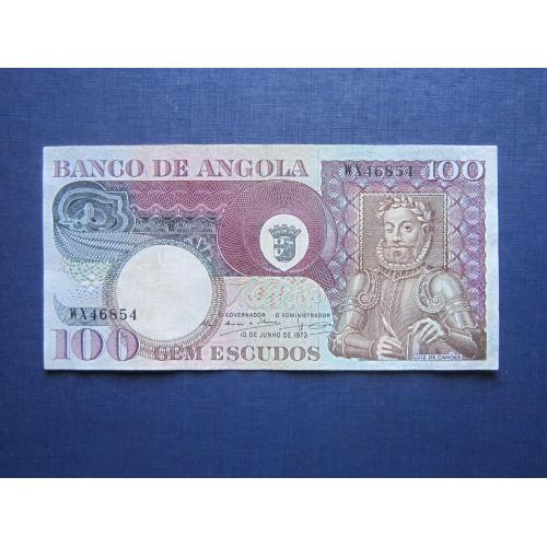 Банкнота 100 искудо Ангола Португальская 1973