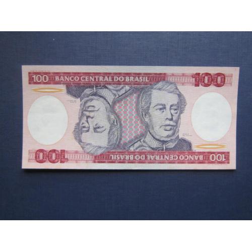 Банкнота 100 крузейро Бразилия 1981 без штампа UNC пресс