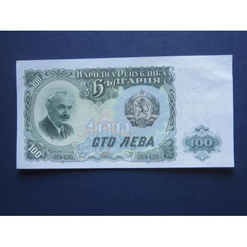 Банкнота 100 лева Болгария 1951 UNC пресс